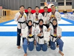 Tim Taekwondo Garbha Presisi Polri Juara Umum di Kejuaraan Internasional Osaka