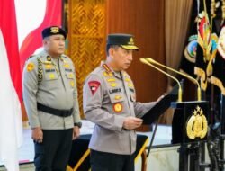 Kapolri Lantik Sejumlah Pejabat Utama dan Kapolda Baru di Mabes Polri